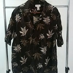 Vintage Leaf Button Down Shirt